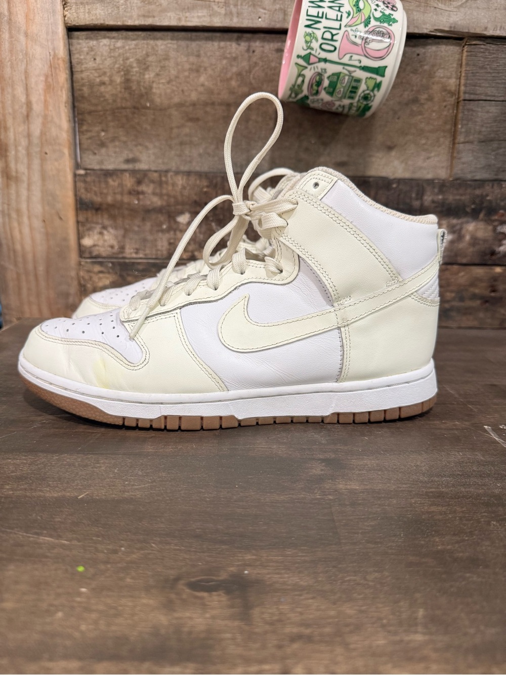 Nike Dunk High Size 8.5W Sail Gum